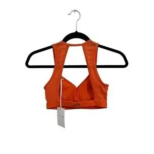 NEW Cleo Harper Sports Bra Size XS Womens Blake Bralet Orange With Pads Running